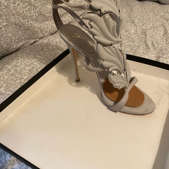 Giuseppe Zanotti Coline Wings Suede High Heel - Picture 2 of 5